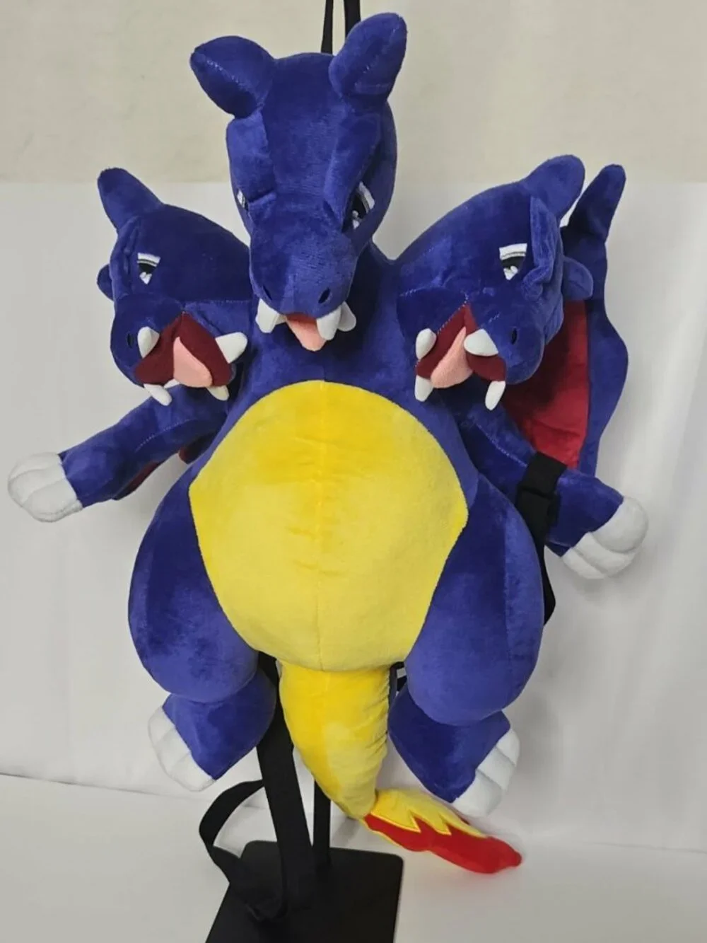 NWT Anime Cosplay Multi-Headed Dark Dragon Plush Backpack
